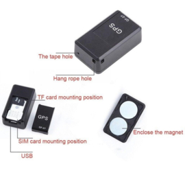 Mini GPS tracker magneet magnetisch auto scooter motor klein