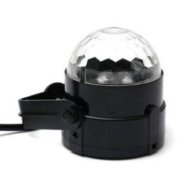 Crystal magic ball disco lamp rgb led discobol discolamp 180 graden