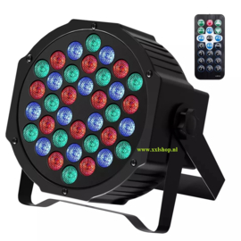 Par led discolamp disco lamp RGB verlichting DMX 36W + Afst.