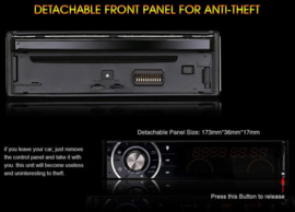 Klapscherm 7 inch 1 Din autoradio navigatie WIFI USB BT CD DVD + camera