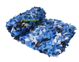 Camouflage net jungle blauw leger schaduwdoek camo *3x4* OCEAAN