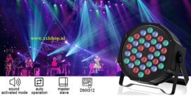 Par led discolamp disco lamp RGB verlichting DMX 36W + Afst.