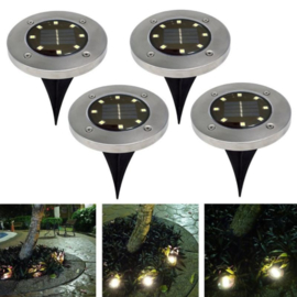 Solar tuin grondspot verlichting led tuin verlichting buiten outdoor *8x led*