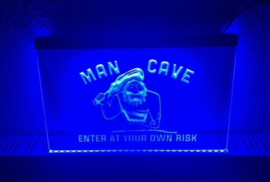 Mancave neon bord lamp LED verlichting reclame lichtbak XL *40x30* #1