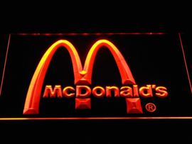 Mac Donalds neon bord lamp LED cafe verlichting reclame lichtbak