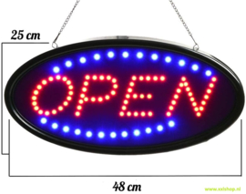 OPEN LED bord rond lamp verlichting lichtbak reclame #rond