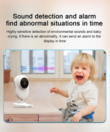 Wifi babyfoon camera baby foon monitor + 4.3 inch scherm