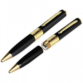 Spy pen mini HD camera audio video opnemen SD 1280x960 *goud*