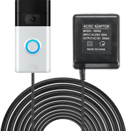 Stekker adapter video wifi deurbel voeding Ring + Eken + Eufy 5M