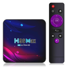 Mediaspeler android 12 4GB 32GB 5G smart tv box H96 tvbox