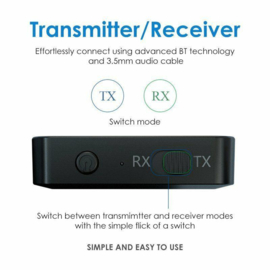 Bluetooth 5.0 transmitter ontvanger audio adapter receiver