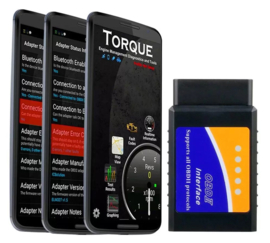 ELM327 OBD2 OBD 2 diagnose auto uitlezen canbus WIFI + APP & CD