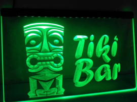 Tikibar tiki bar neon bord lamp LED verlichting reclame lichtbak XL *40x30cm*