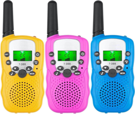 Walkie talkie walkietalkie portofoon kinderen 5KM *2 stuks* geel