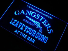 Gangsters leave neon bord lamp LED cafe verlichting reclame lichtbak