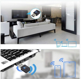 WIFI mini usb dongle adapter ontvanger 300mbps netwerk + CD