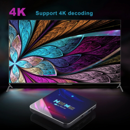 Mediaspeler android 12 4GB 32GB 5G smart tv box H96 tvbox