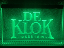 De klok bier neon bord lamp LED cafe verlichting reclame lichtbak