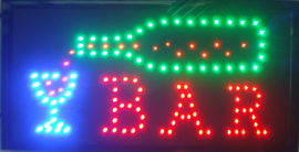 Bar drank cafe LED bord lamp verlichting lichtbak reclamebord #C3