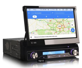 Klapscherm Carplay 1 DIN autoradio NAVIGATIE  Wi-Fi Android 13 + camera