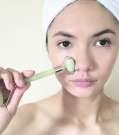 Jade roller gezichtsroller skin gym massage gezicht jaderoller PREMIUM + DOOS