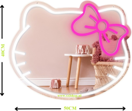 Spiegel NEON verlichting hello kitty led lamp 50x40cm XL 220v