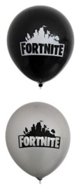 Ballonnen ballon fortnite 10 stuks!! 5x zwart + 5x grijs