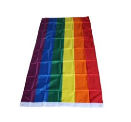 Regenboog LGBTQ vlag pride rainbow flag vlaggen XL 90x150cm GROOT