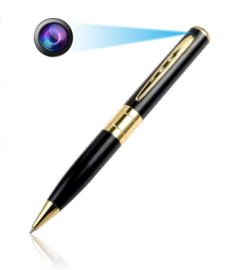 Spy pen mini HD camera audio video opnemen SD 1280x960 *goud*