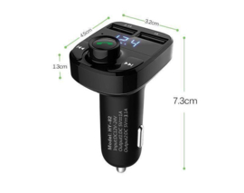 FM transmitter draadloos + Bluetooth 2x USB SD carkit auto