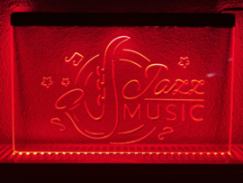 Jazz muziek neon bord lamp LED verlichting reclame lichtbak