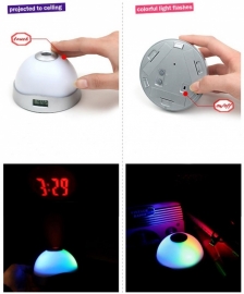 LED projectie projector klok wekker alarmklok nachtlamp mood lamp