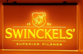 Swinckels neon bord lamp LED cafe verlichting reclame lichtbak