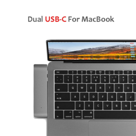 USB-C USB C adapter hub macbok pro air 2.0 3.0 MicroSD *6 poorten*