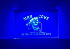 Mancave neon bord lamp LED verlichting reclame lichtbak XL *40x30* #1