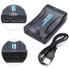 HDMI scart convertor adapter omvormer schakelaar verloop