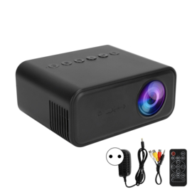 Mini beamer projector Full HD LED HDMI VGA USB SD 1080P *ZWART*