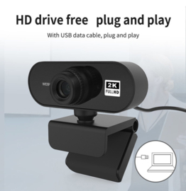 Webcam 2K laptop USB microfoon PC Quad HD autofocus *geen full hd maar 2K!*