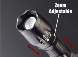 Led militaire zaklamp zaklantaarn waterdicht 2000 lumen oplaadbaar