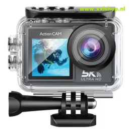 5K actioncamera action camera gopro 12 13 EIS touchscreen *grijs*