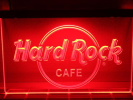 Hard Rock neon bord lamp LED verlichting reclame lichtbak *rood*