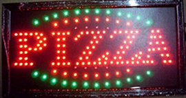 PIZZA LED bord lamp verlichting lichtbak reclamebord #B3