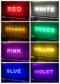 Op maat gemaakt - eigen ontwerp- LED neon bord *40x30cm* kleur naar keuze