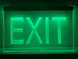 Exit uitgang neon bord lamp LED verlichting reclame lichtbak