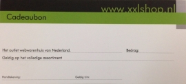 Cadeaubon xxlshop.nl *luxe giftcard* 40,00
