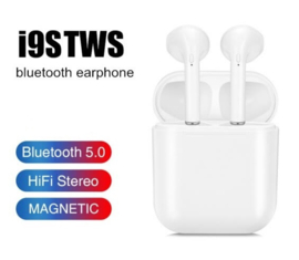 Bluetooth in-ear oortjes in ear inear oordopjes I9S *WIT*