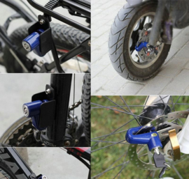 Remschijf slot rem schijf remschijfslot fatbike fiets scooter *ZWART*