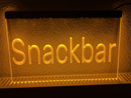 Snackbar neon bord lamp LED  verlichting reclame lichtbak