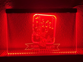 Flugel party neon bord lamp LED verlichting reclame lichtbak #1 *rood*