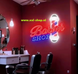 Kapper barber neon sign bord LED lichtbord verlichting lamp XXL #2